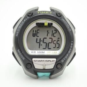 Timex Ironman Triathlon Oversized Mens Watch 45mm NEEDS STRAP w New Battery